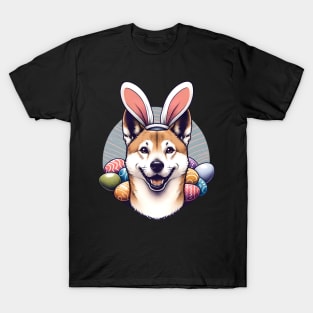 Portuguese Podengo Celebrates Easter with Bunny Ears T-Shirt